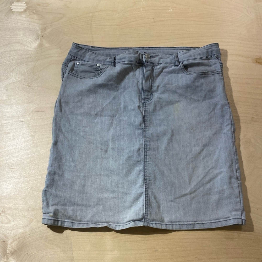 Vintage Jaclyn Smith Jean Skirt Size 14 (KD) - Picture 3 of 14